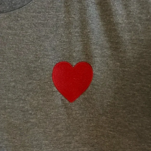 Aviator Nation Heart Embroidery Boyfriend Tee - Picture 5 of 5
